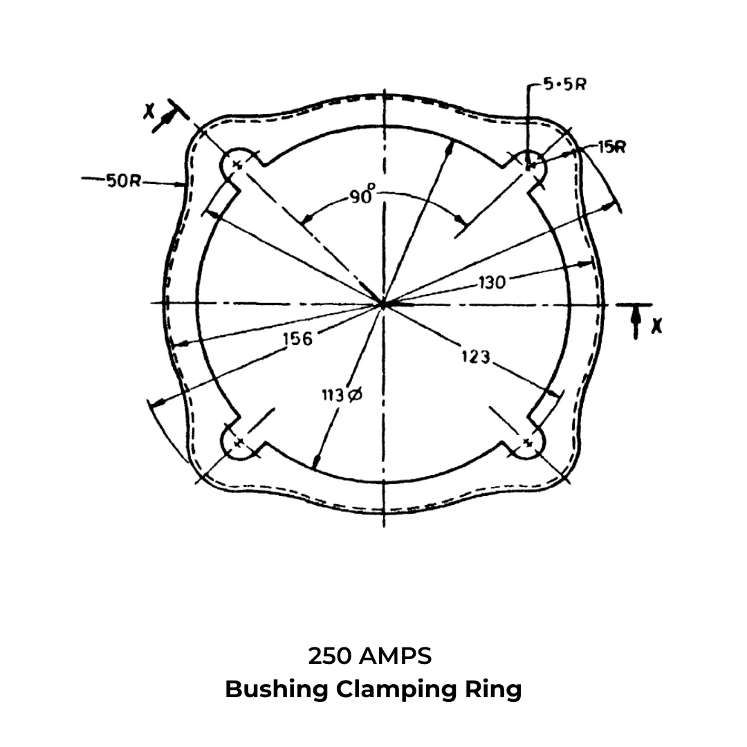 Clamping Ring - IS-standard technical drawing by GHI Engitech Mark