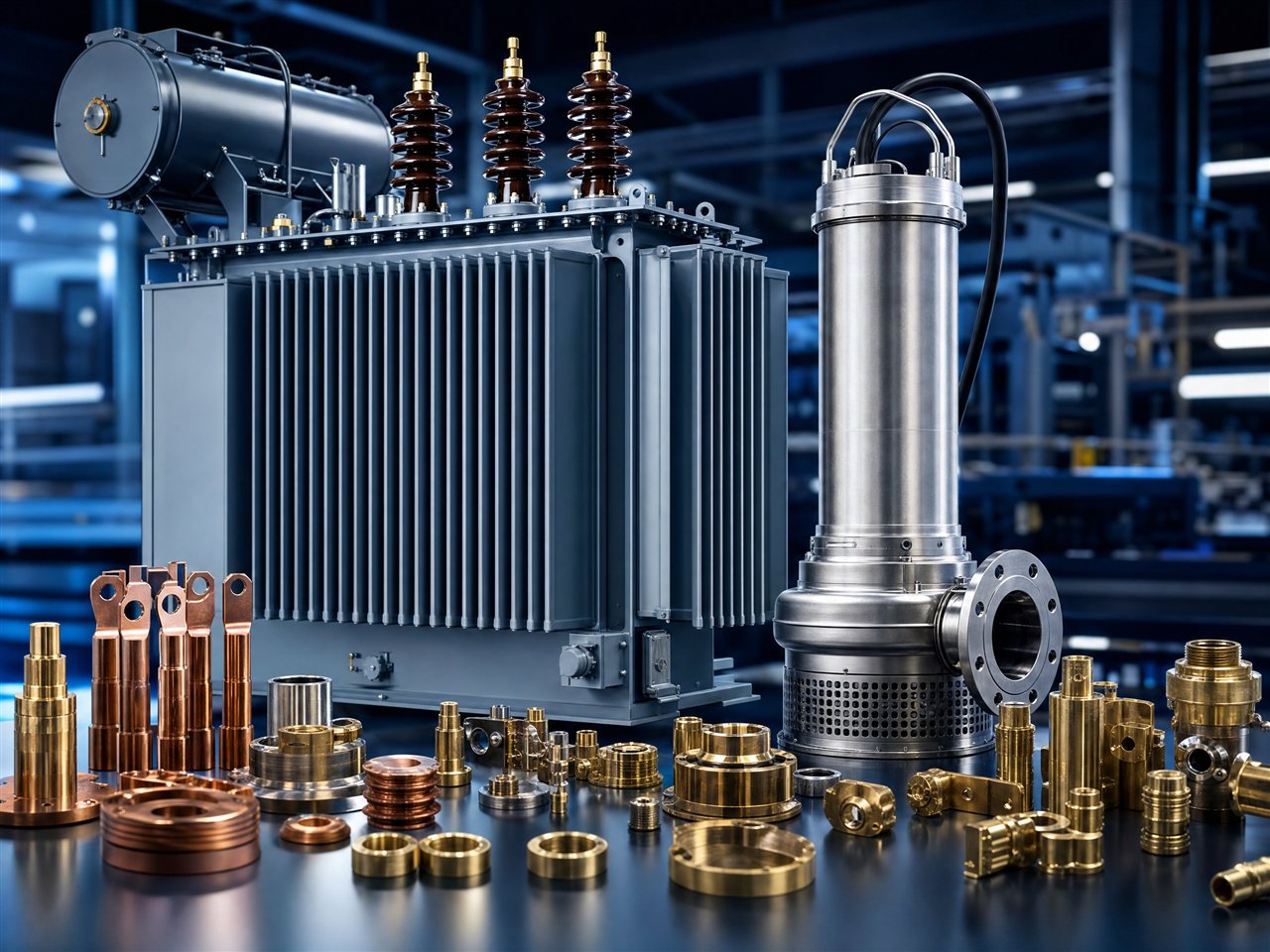 GHI Engitech Mark - power distribution transformer, submersible pump, and precision brass & copper metal parts